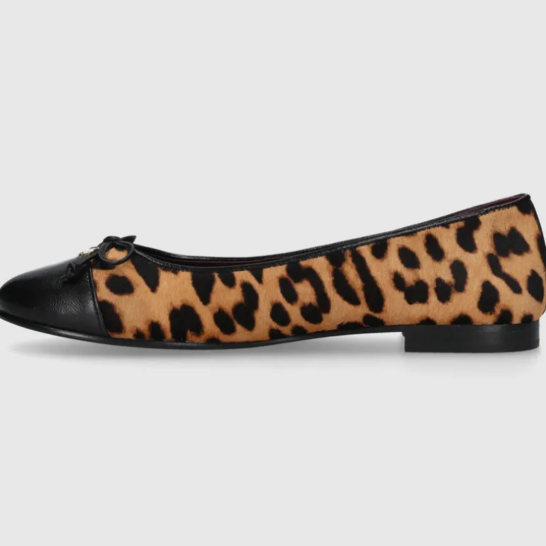Tory Burch Damen Ballerinas 154509 Kalbsleder Leomuster