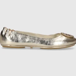 Tory Burch Damen Ballerinas 162598 Kalbsleder gold