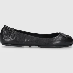 Tory Burch Damen Ballerinas 155637 Kalbsleder schwarz