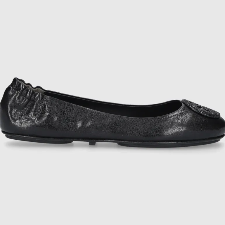 Tory Burch Damen Ballerinas 155637 Kalbsleder schwarz
