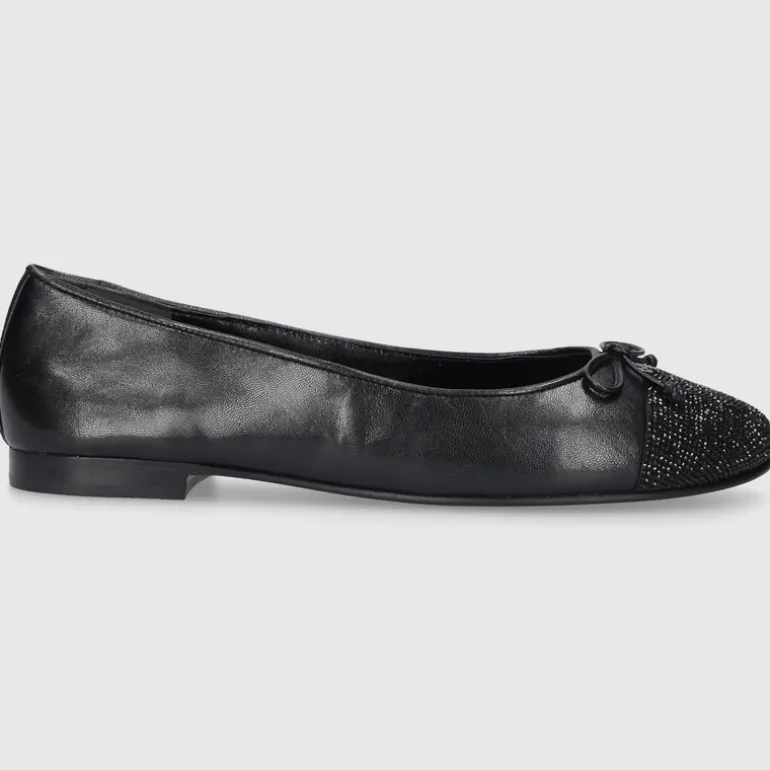 Tory Burch Damen Ballerinas 166214 Kalbsleder schwarz