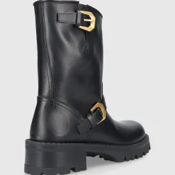 Versace Damen Cowboy-/ Bikerstiefeletten T.35 BIKER Kalbsleder