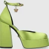 Versace Damen Plateaupumps MEDUSA Seide
