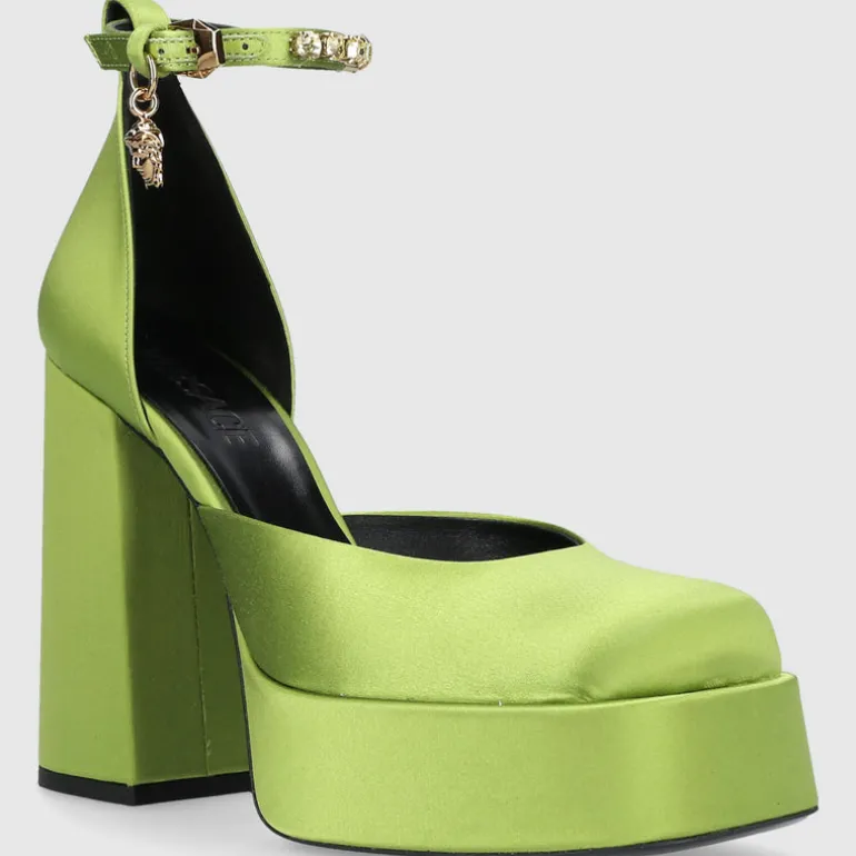 Versace Damen Plateaupumps MEDUSA Seide