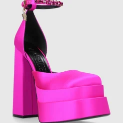 Versace Damen Plateaupumps MEDUSA Seide
