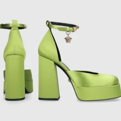 Versace Damen Plateaupumps MEDUSA Seide