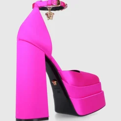 Versace Damen Plateaupumps MEDUSA Seide