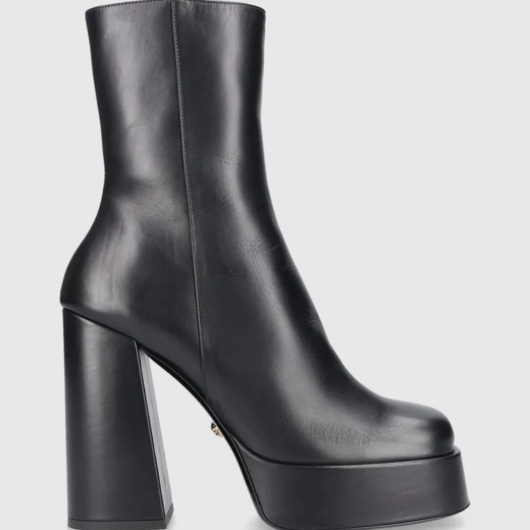 Versace Damen Stiefeletten DVT2P1B00V Kalbsleder