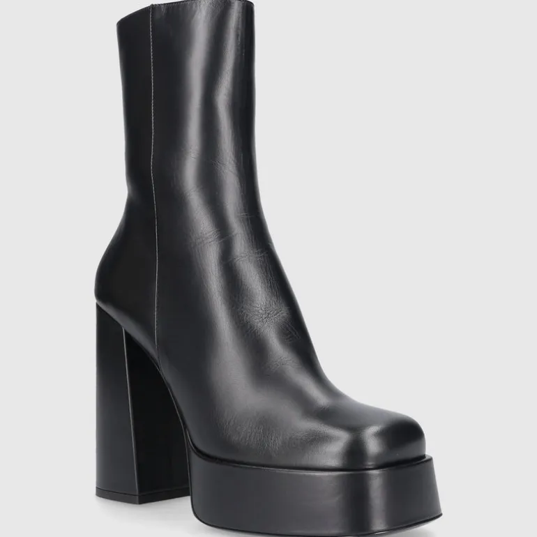 Versace Damen Stiefeletten DVT2P1B00V Kalbsleder