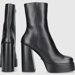 Versace Damen Stiefeletten DVT2P1B00V Kalbsleder