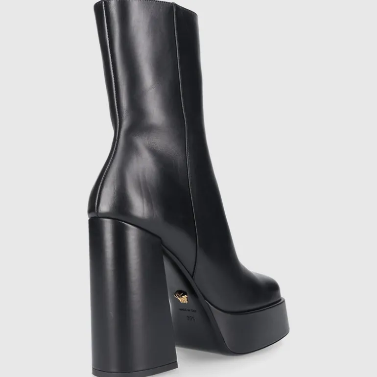 Versace Damen Stiefeletten DVT2P1B00V Kalbsleder