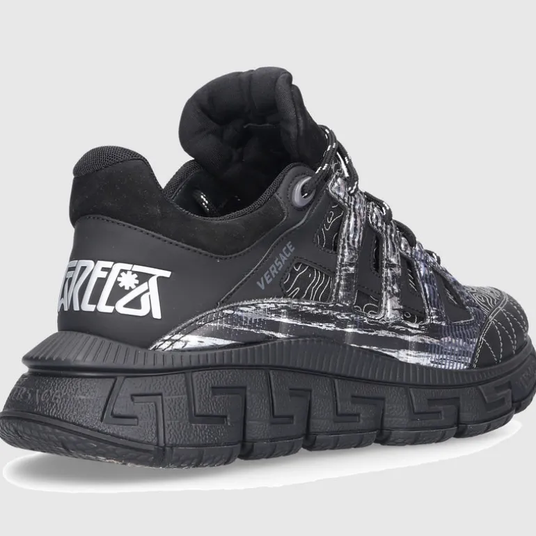 Versace Herren Sneaker low TRIGRECA Veloursleder