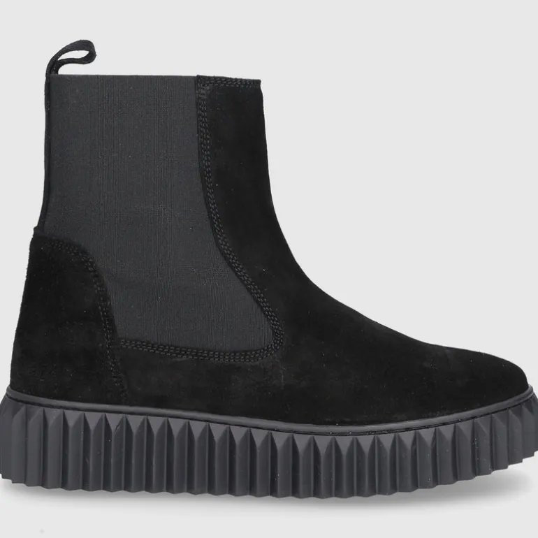 VOILE BLANCHE Damen Chelsea Boots BETH Veloursleder