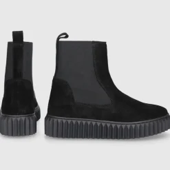VOILE BLANCHE Damen Chelsea Boots BETH Veloursleder