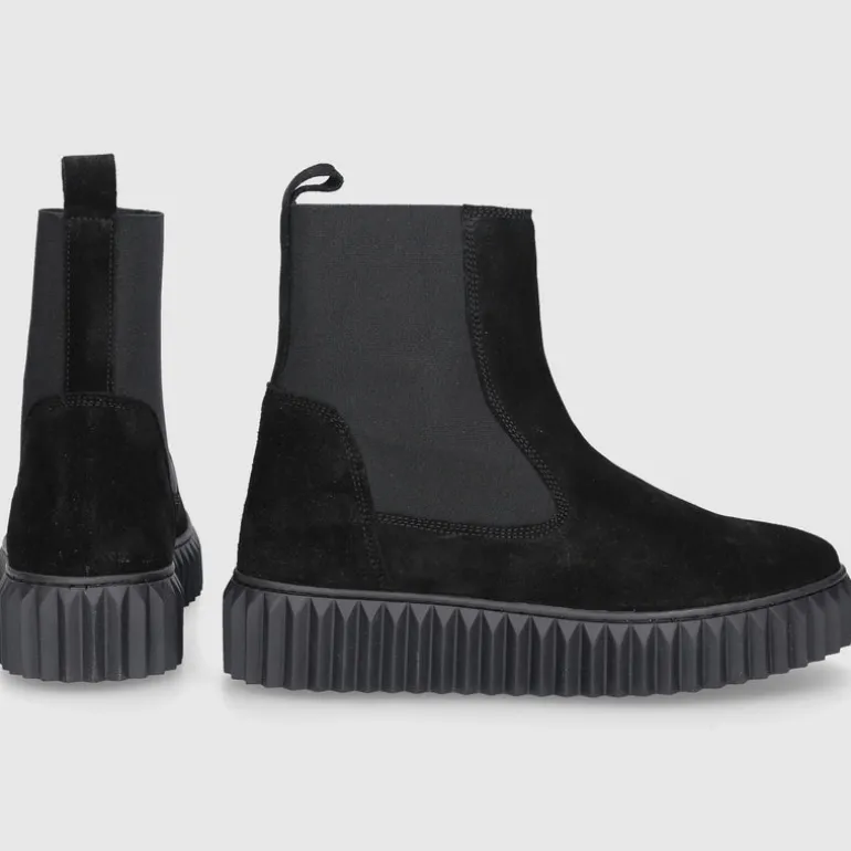 VOILE BLANCHE Damen Chelsea Boots BETH Veloursleder