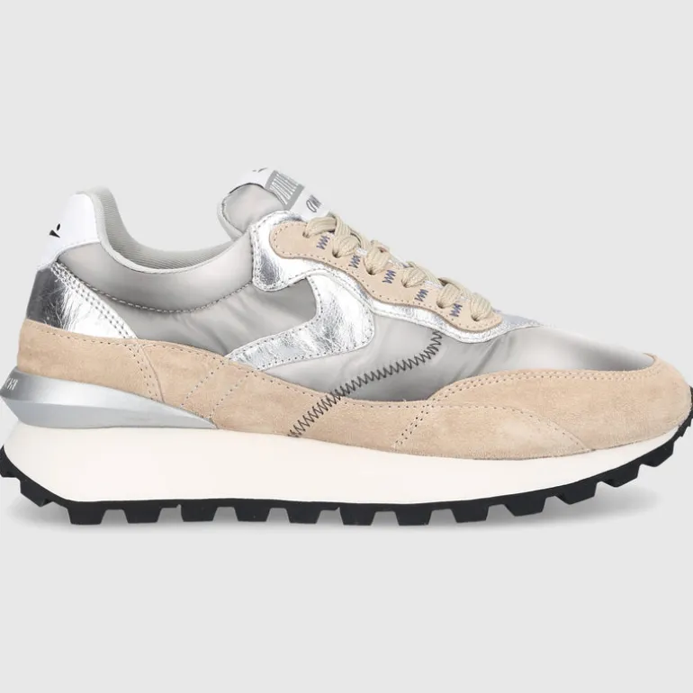 VOILE BLANCHE Damen Sneaker low QWARK Veloursleder Nylon