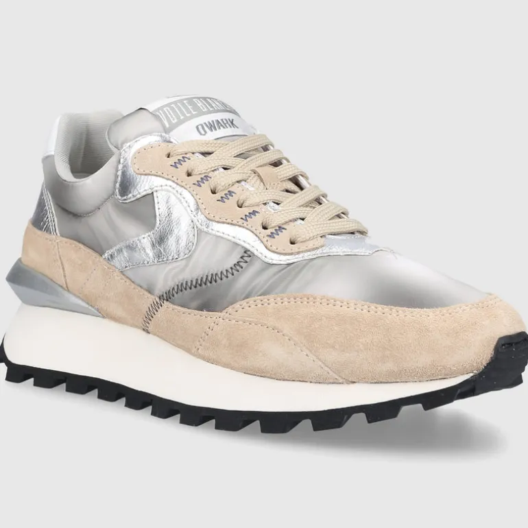 VOILE BLANCHE Damen Sneaker low QWARK Veloursleder Nylon