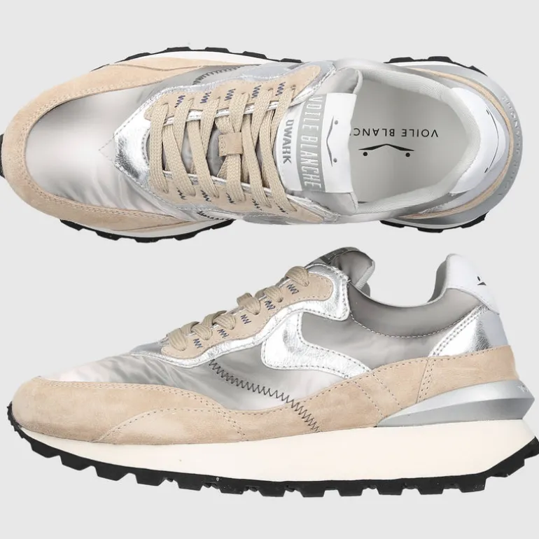 VOILE BLANCHE Damen Sneaker low QWARK Veloursleder Nylon