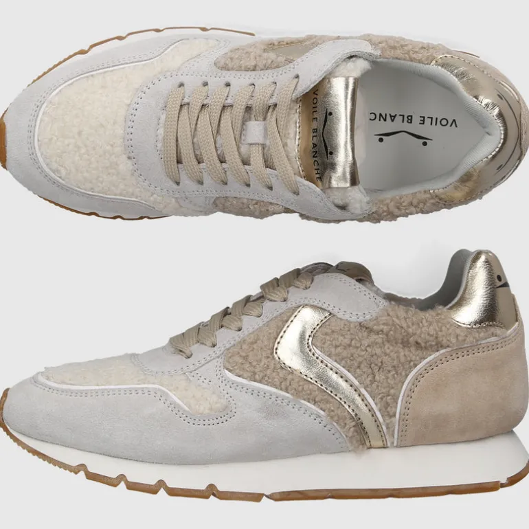 VOILE BLANCHE Damen Sneaker low JULIA Veloursleder