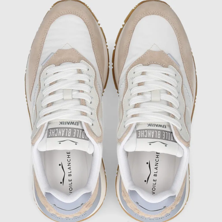 Voile Blanche Damen SNEAKER QWARK WEISS-BEIGE