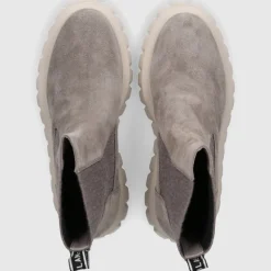 VOILE BLANCHE Damen Stiefeletten GRENELLE Veloursleder grau-kombi