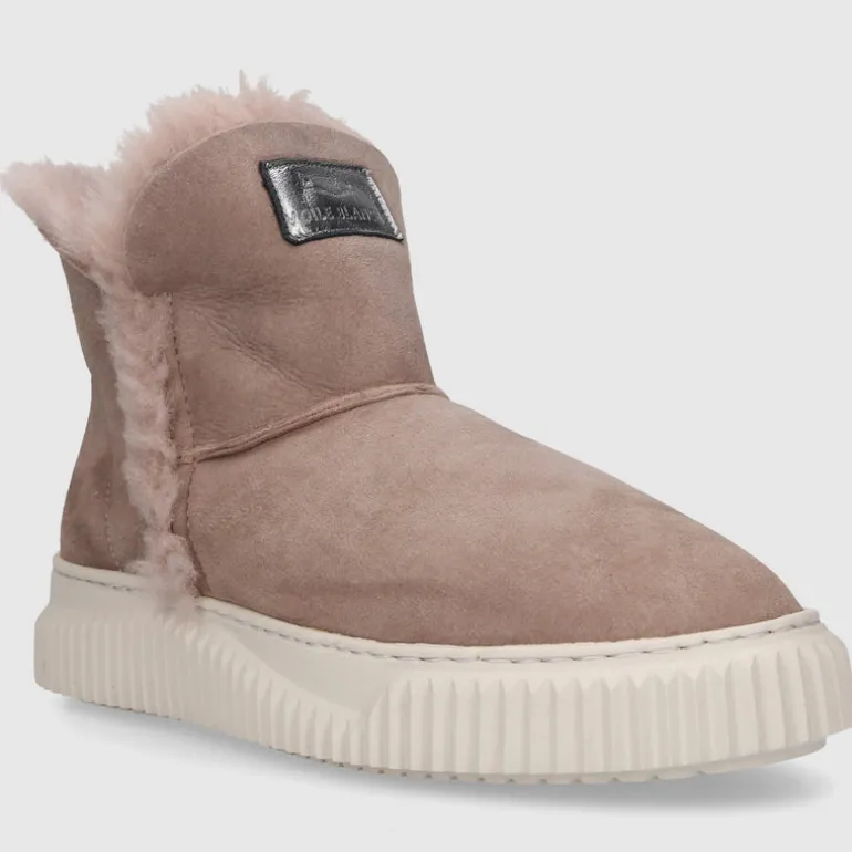 VOILE BLANCHE Damen Stiefeletten LAND Veloursleder grau