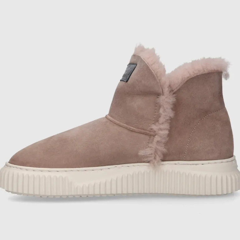 VOILE BLANCHE Damen Stiefeletten LAND Veloursleder grau